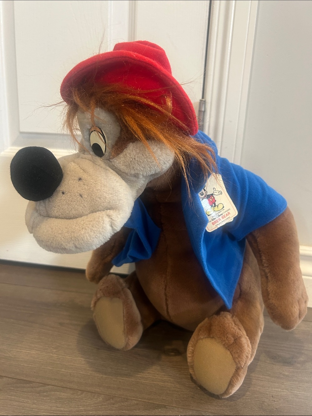 Vintage Disney Brer Bear Plush Disneyland Walt Disney World w/ Original Tag